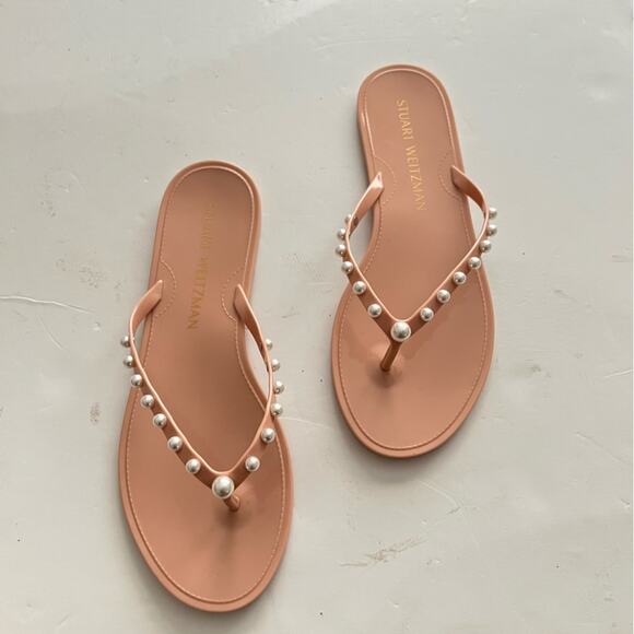 Stuart Weitzman GOLDIE JELLY FLIP FLOP Size 11 - Picture 9 of 10